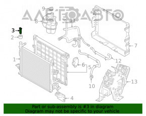 Suport radiator dreapta sus Audi A4 B9 17- 2.0T deget