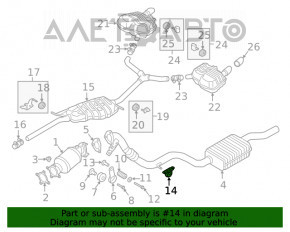 Suportul tubului de admisie Audi A4 B9 17- 2.0T