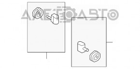 Suportul de evacuare din spate stânga pentru Audi A4 B9 17- 2.0T cu cauciuc nou OEM original