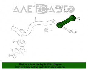 Bară stabilizatoare față stânga Audi Q5 8R 09-17 tip 2 din aluminiu