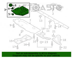 Protecție pentru bara de protecție spate Audi Q8 19- nou original OEM