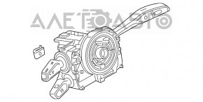 Подрулевой переключатель гитара в сборе Audi A4 B9 17- с шлейфом, с dynamic steering