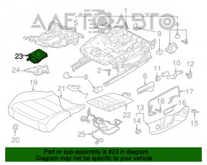 Modul de control al ocupantului VW Tiguan 18-