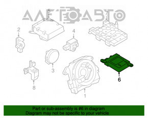 Modulul de control al ocupantului VW Passat b8 16-19 SUA