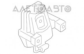 Подушка двигателя левая Audi Q5 80A 18-20 2.0т сломана фишка