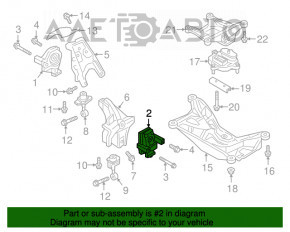 Подушка двигателя левая Audi A5 F5 17- 2.0T