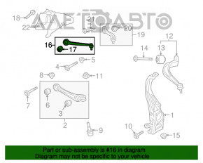 Maneta superioară din față dreapta Audi Q5 80A 18- nouă originală OEM