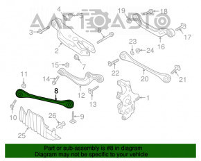 Levier transversal jos spate stânga față Audi Q7 16 - nou original OEM