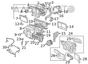 Actuator motor pentru ventilatorul de încălzire Audi A5 F5 17-