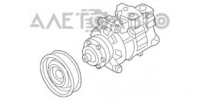 Компрессор кондиционера Audi A5 F5 17- R134A