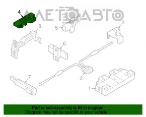 Keyless Entry Antenna Audi A4 B9 17- центральной консоли