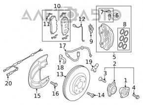 Senzor ABS dreapta fata Audi A5 F5 17-