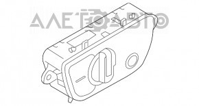 Controlul luminii Audi Q5 80A 18-20 sub PTF