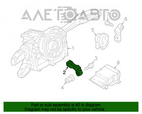 Senzor airbag dreapta față Audi A4 B9 17- pe ecran