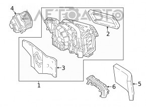 Motorul ventilatorului de încălzire Audi Q5 80A 18- nou OEM original