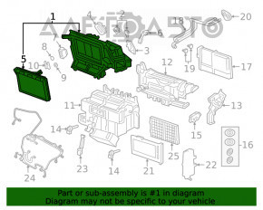 Испаритель Audi A4 B9 17-