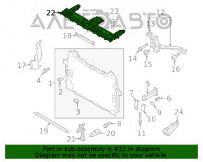 Capota de plastic pentru blocarea capotei Audi Q8 19- nou OEM original