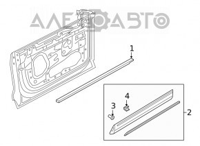 Capac usa inferioara fata dreapta Audi Q8 18- zgariata