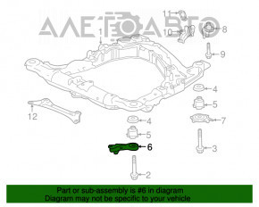 Capacul de protecție a aripii din față dreapta pentru Acura TLX 15-