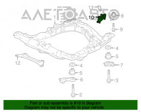 Кронштейн переднего подрамника правый Honda Accord 13-17 в сборе