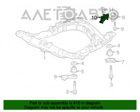 Suportul de subramă frontal stânga pentru Honda Accord 13-17, complet asamblat.