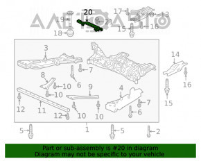 Capacul stabilizatorului frontal al Honda Clarity 18-21 SUA