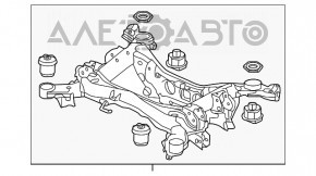 Bara spate pentru Acura MDX 17-20 restilizat FWD