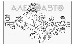 Bara spate pentru Acura MDX 14-15, versiunea cu tracțiune integrală