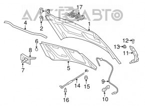 Garnitura grilei stergatoarelor pentru Jeep Compass 11-16