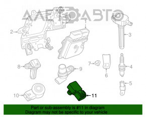 Senzorul MAP pentru Jeep Cherokee KL 14- 2.4