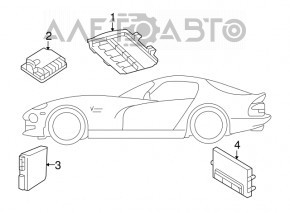 Ușa computerului din fața dreaptă a Dodge Challenger 09-