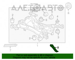 Capacul spate al barei spate dreapta pentru Acura MDX 17-20 restyled