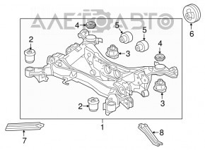 Capacul spate al barei spate dreapta pentru Acura MDX 17-20 restyled