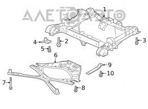 Bara spate a rampei Honda Clarity 18-21 SUA