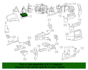 Накладка торпеды airbag пасажира Lexus GX470 03-09