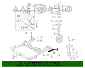 Capacul de protecție a arcului roții din față dreapta pentru Subaru Legacy 15-19