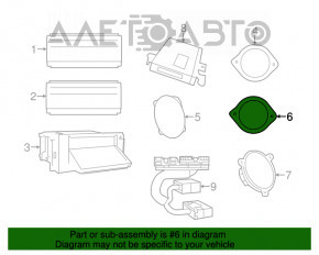 Динамик дверной задний правый Jeep Compass 11-16 BOSTON