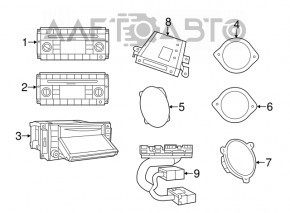 Difuzor ușă față dreapta Jeep Compass 11-16 BOSTON