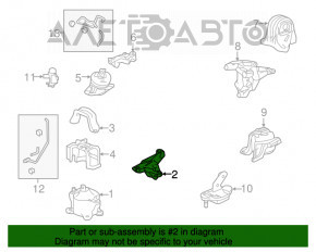 Кронштейн передней подушки двигателя Acura TLX 15- 2.4