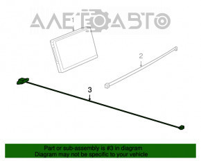 Antena aripă Jeep Patriot 11-17