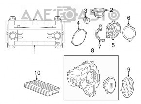 Subwoofer Dodge Durango 11-12