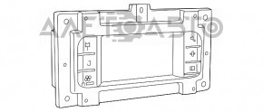 Monitor, display, navigație Chrysler 300 11-14 restilizat.