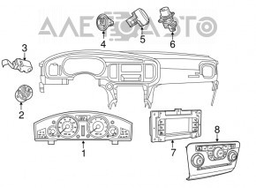 Монитор, дисплей, навигация Chrysler 300 11-14 дорест