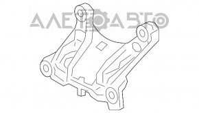 Suportul inferior al motorului Acura ILX 13-15