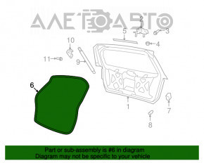 Garnitura de cauciuc pentru ușa portbagajului Dodge Journey 11-