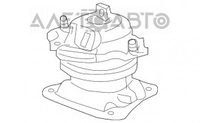 Подушка двигателя задняя Acura TLX 15- 3.5