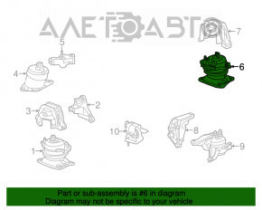 Подушка двигателя задняя Acura TLX 15- 3.5