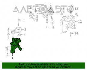 Pernele motorului față Honda Accord 18-22 2.0 hibrid, noi, originale OEM