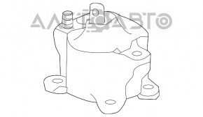 Pernele centrale ale motorului Honda Accord 13-17 2.4 manuală