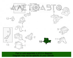 Pernele motorului stânga jos Honda Accord 13-17 2.4 manuală